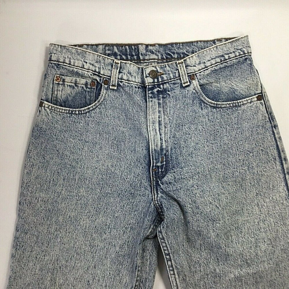 Vintage Levis 550~Acid Wash~Tall~Tapered Leg~USA~ - Picture 4 of 10